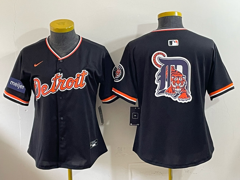 women Detroit Tigers blank black Nike 2026 MLB Jersey 0408003->->Women Jersey